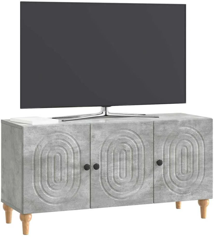 TV staliukas Televizoriaus spintelė 99 x 34,5 x 50 cm Betono pilka