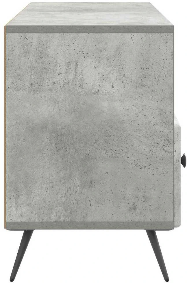 TV staliukas Televizoriaus spintelė Betono pilka 102 x 34,5 x 50 cm