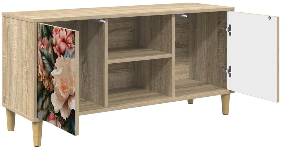 TV staliukas Televizoriaus spintelė BORNE 102 x 33 x 50 cm Sonoma ąžuolo