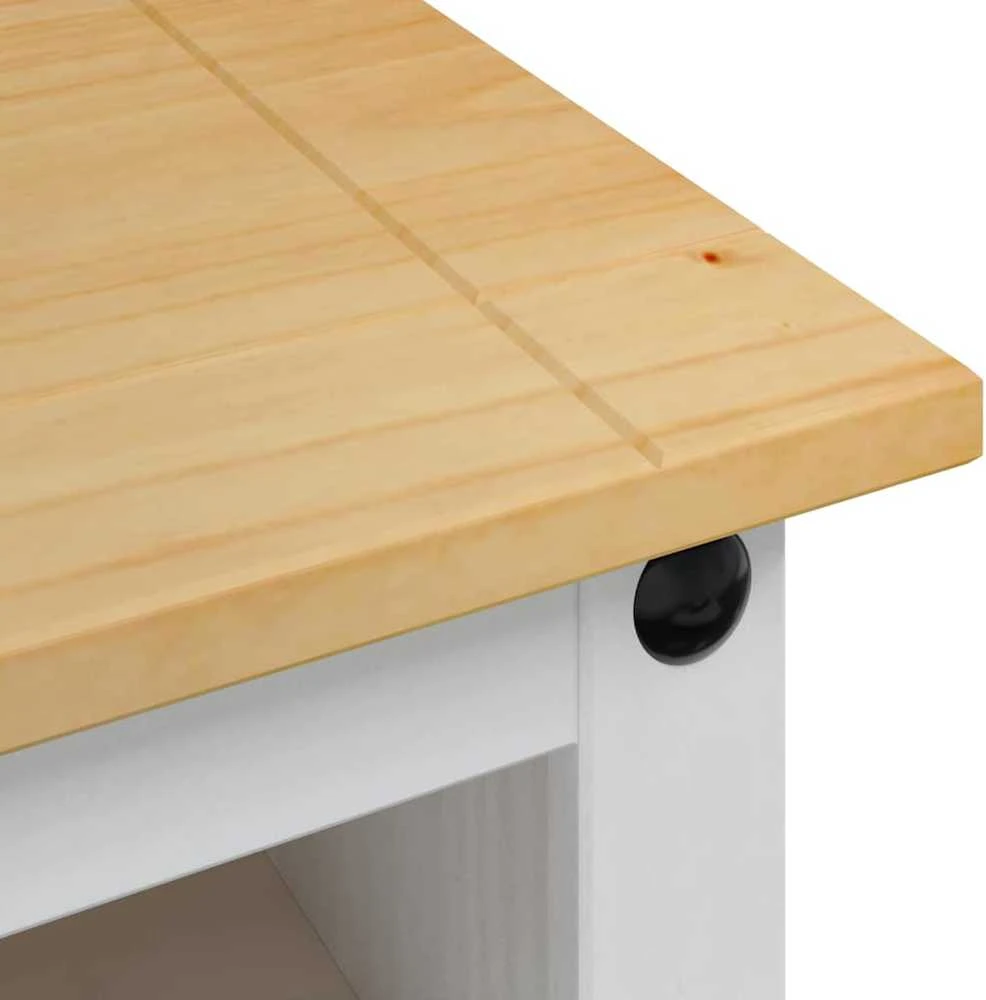 TV staliukas Televizoriaus spintelė CORONA 100 x 40 x 52 cm Balta
