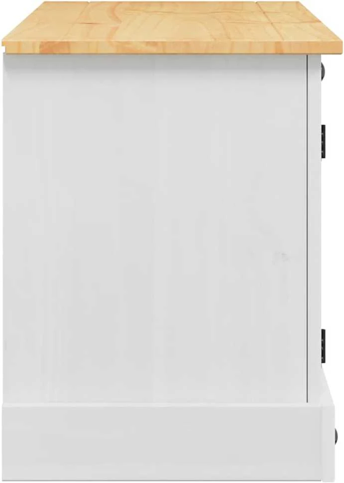 TV staliukas Televizoriaus spintelė CORONA 100 x 40 x 52 cm Balta