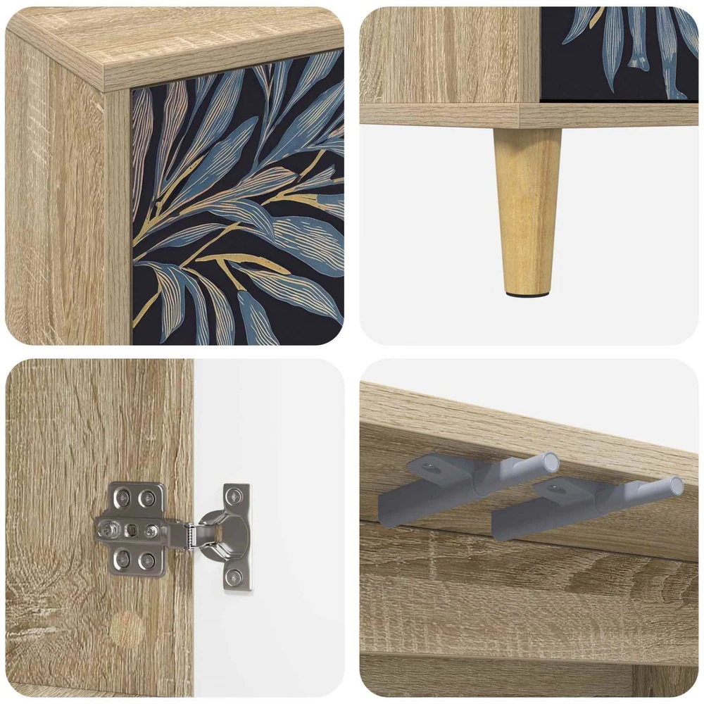 TV staliukas Televizoriaus spintelė DOKKUM 69 x 33 x 50 cm Sonoma ąžuolo