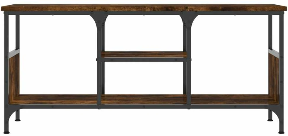 TV staliukas Televizoriaus spintelė, dūminė, 100x35x45cm, mediena ir geležis