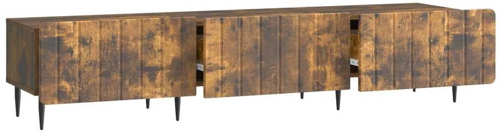 TV staliukas Televizoriaus spintelė Dūminio ąžuolo 147 x 34,5 x 32 cm