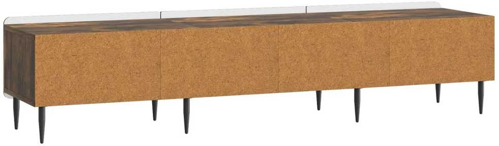 TV staliukas Televizoriaus spintelė Dūminio ąžuolo 147 x 34,5 x 32 cm