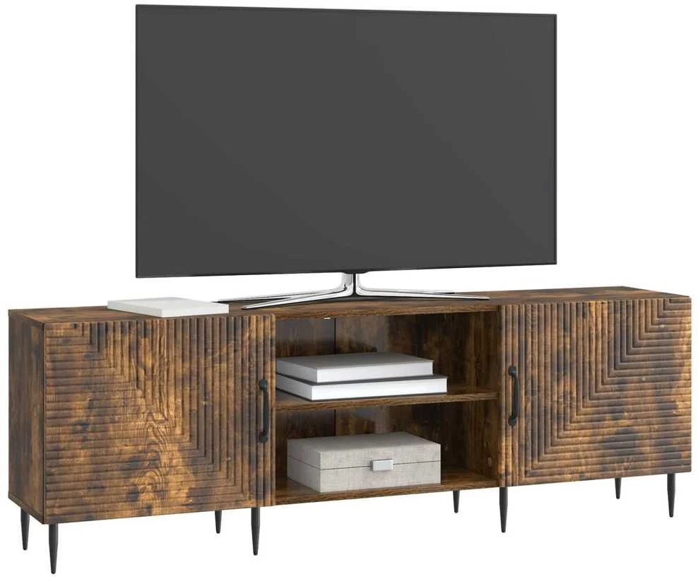 TV staliukas Televizoriaus spintelė 150 x 31 x 50 cm Dūminio ąžuolo