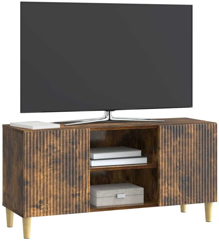 TV staliukas Televizoriaus spintelė 102 x 34,5 x 50 cm Dūminio ąžuolo
