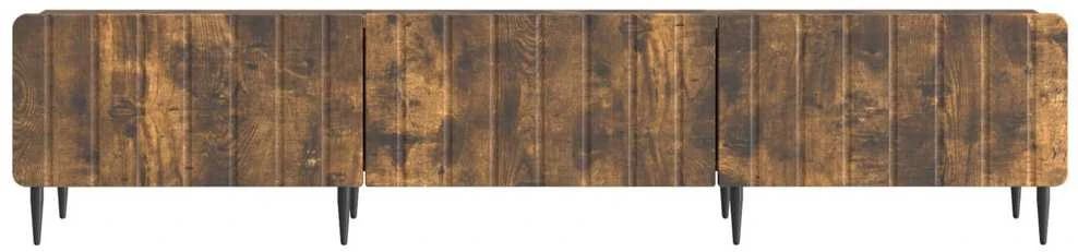 TV staliukas Televizoriaus spintelė Dūminio ąžuolo 147 x 34,5 x 32 cm