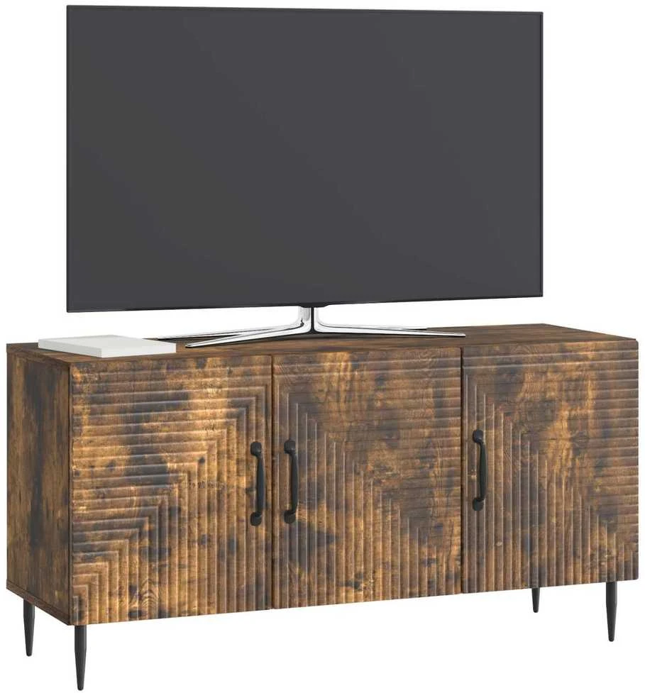 TV staliukas Televizoriaus spintelė Dūminio ąžuolo 99 x 34,5 x 50 cm