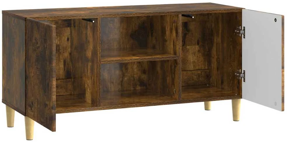 TV staliukas Televizoriaus spintelė 102 x 34,5 x 50 cm Dūminio ąžuolo
