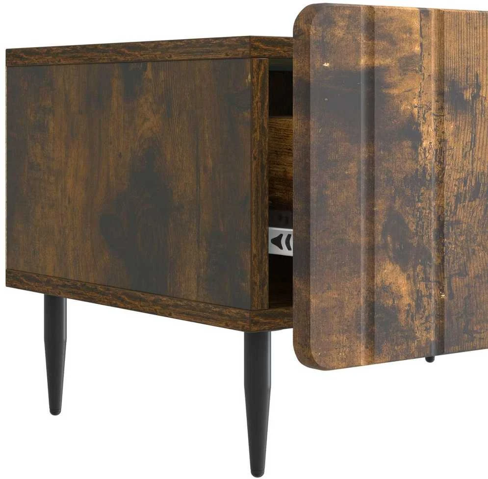 TV staliukas Televizoriaus spintelė Dūminio ąžuolo 147 x 34,5 x 32 cm