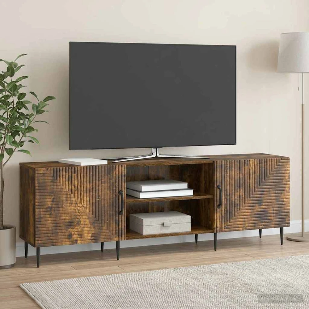 TV staliukas Televizoriaus spintelė 150 x 31 x 50 cm Dūminio ąžuolo