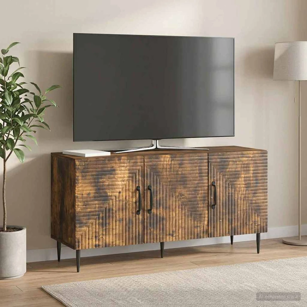 TV staliukas Televizoriaus spintelė Dūminio ąžuolo 99 x 34,5 x 50 cm