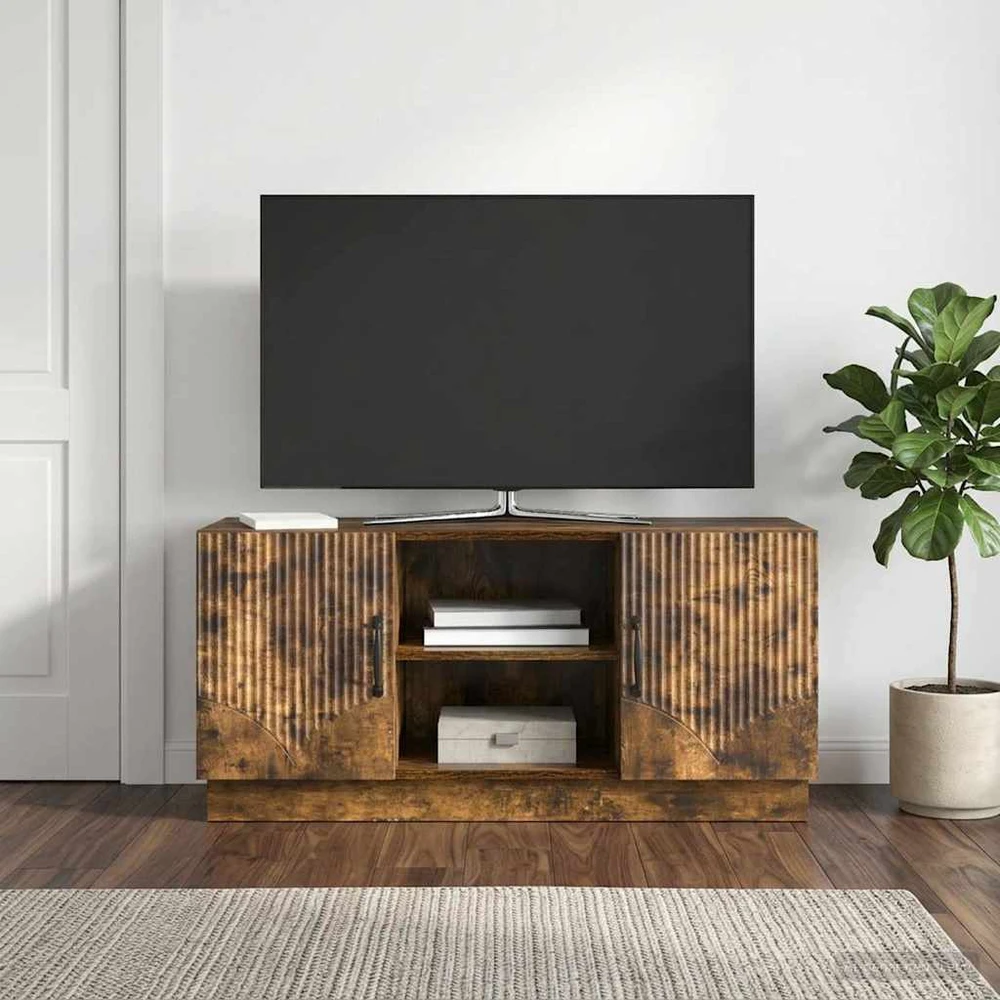 Televizoriaus spintelė 102 x 34,5 x 47 cm Dūminio ąžuolo