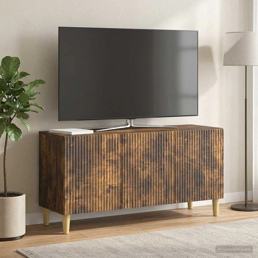 TV staliukas Televizoriaus spintelė 99 x 34,5 x 50 cm Dūminio ąžuolo