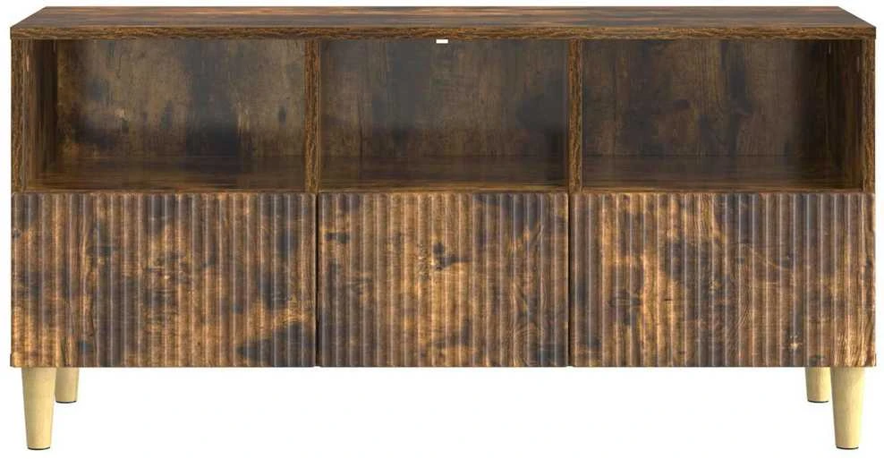 TV staliukas Televizoriaus spintelė 102 x 34,5 x 50 cm Dūminio ąžuolo