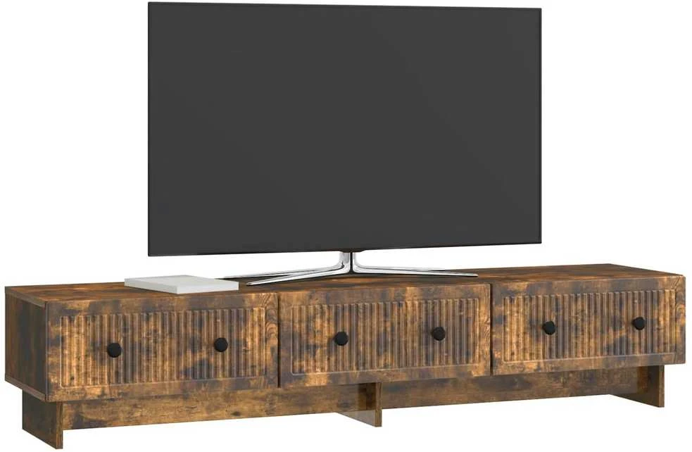 TV staliukas Televizoriaus spintelė 147 x 34,5 x 30 cm Dūminio ąžuolo