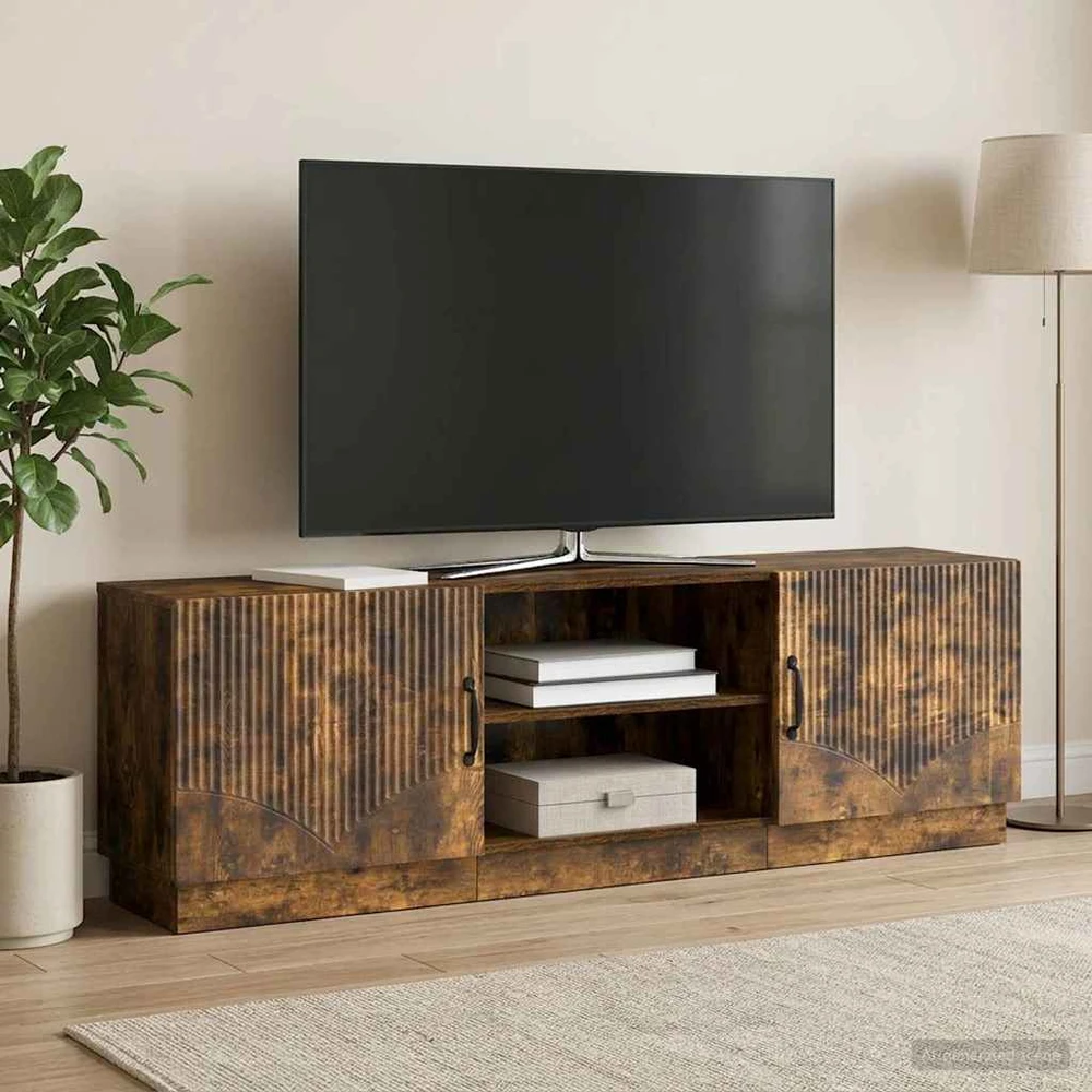 TV staliukas Televizoriaus spintelė Dūminio ąžuolo 150 x 31 x 47 cm