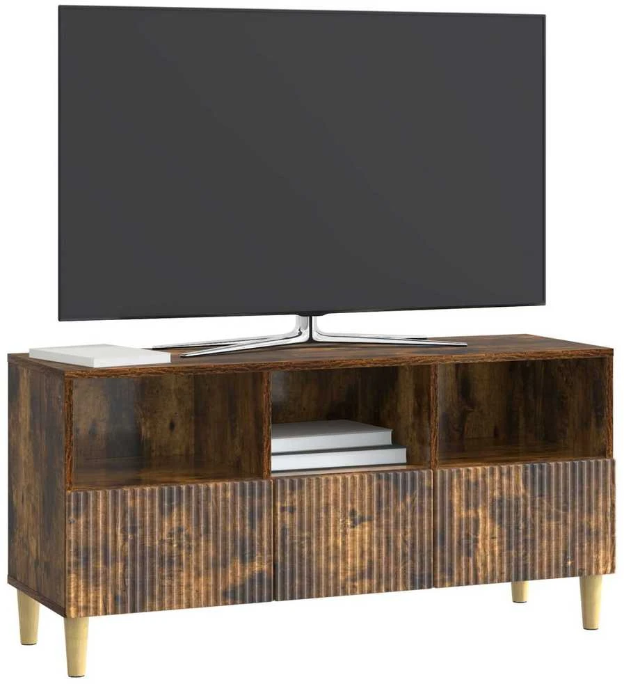 TV staliukas Televizoriaus spintelė 102 x 34,5 x 50 cm Dūminio ąžuolo