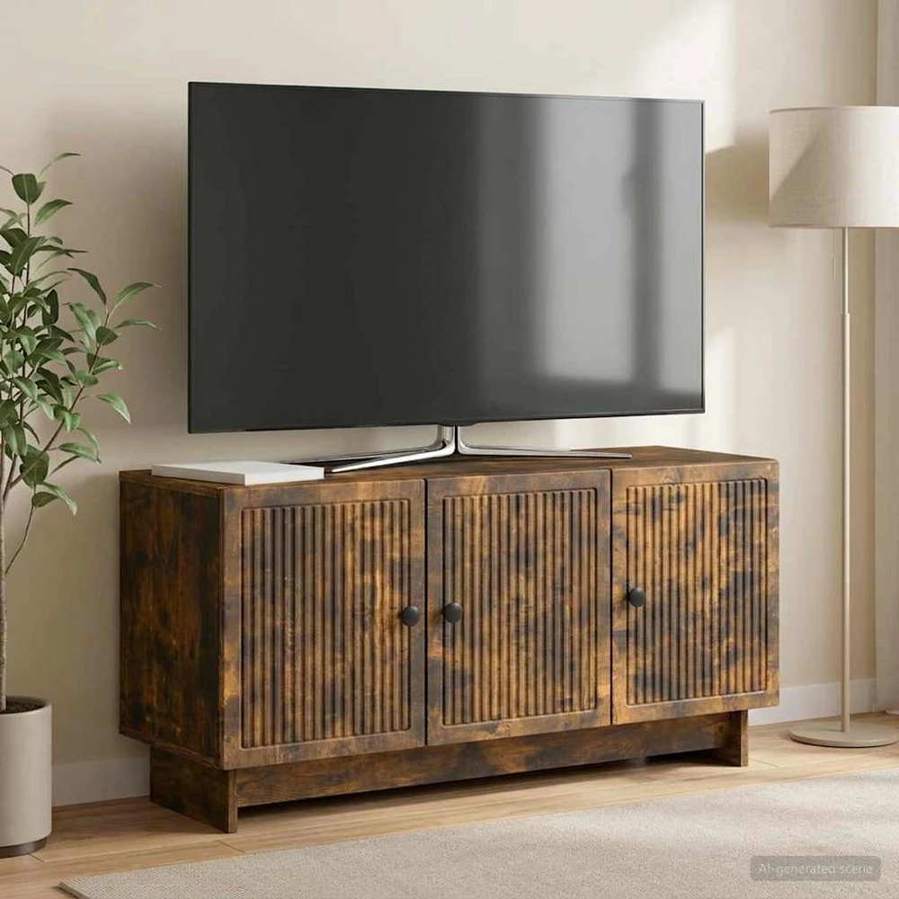 TV staliukas Televizoriaus spintelė 99 x 34,5 x 50 cm Dūminio ąžuolo