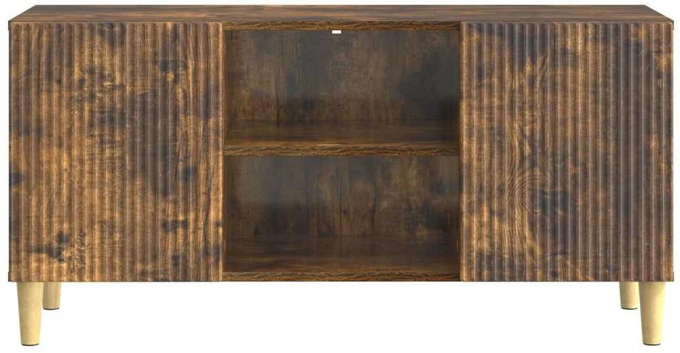 TV staliukas Televizoriaus spintelė 102 x 34,5 x 50 cm Dūminio ąžuolo