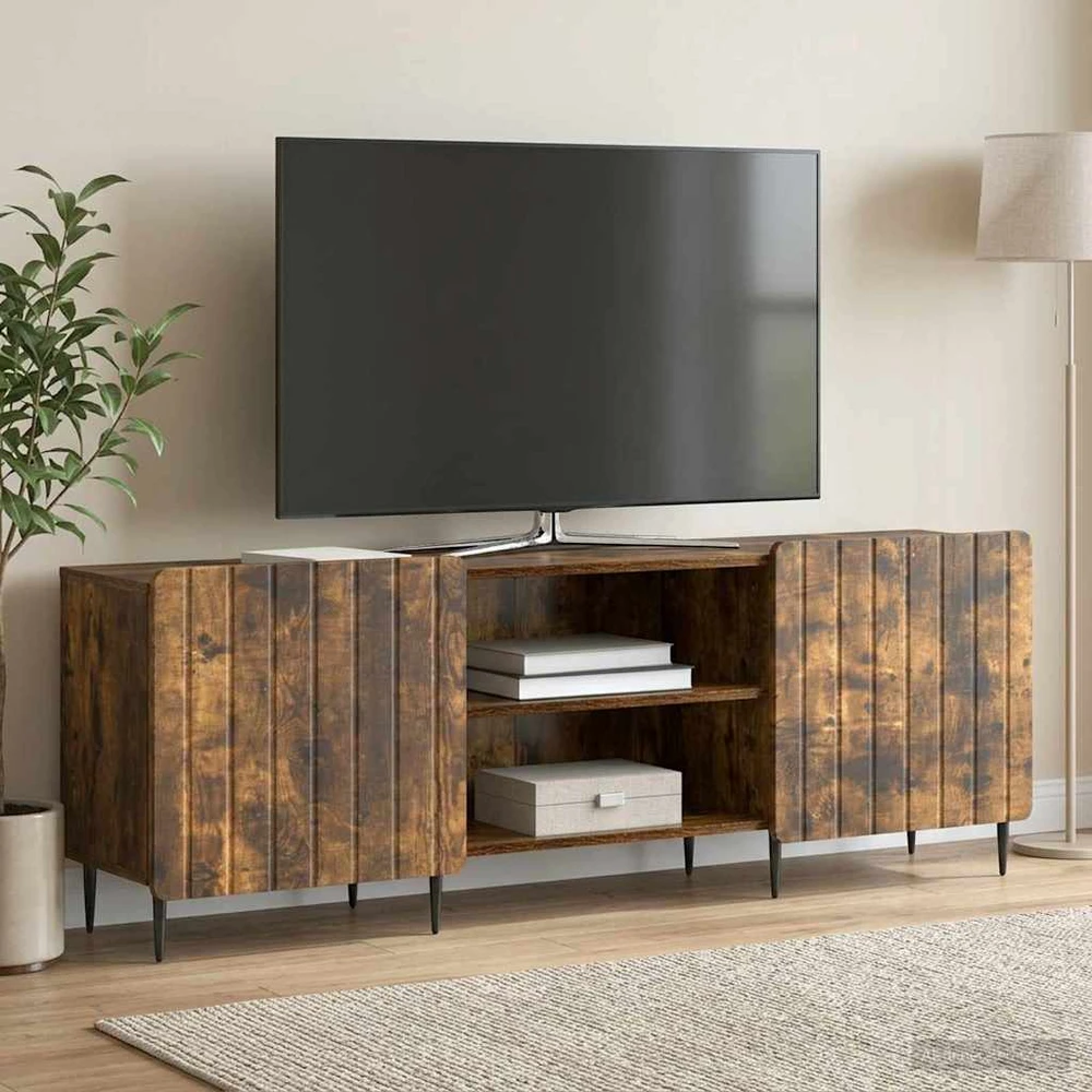TV staliukas Televizoriaus spintelė Dūminio ąžuolo 150 x 31 x 52 cm