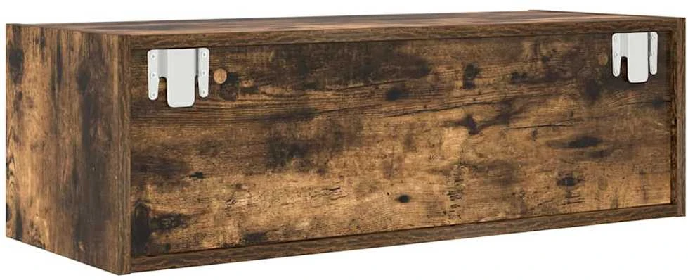 TV staliukas Televizoriaus spintelė, dūminio ąžuolo, 80x31x25,5 cm, mediena