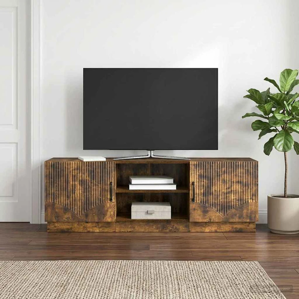 TV staliukas Televizoriaus spintelė Dūminio ąžuolo 150 x 31 x 47 cm