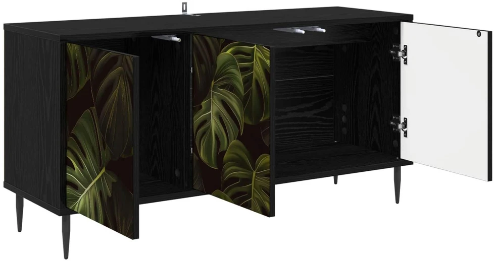 TV staliukas Televizoriaus spintelė ELBURG 102 x 33 x 51 cm Juodojo ąžuolo