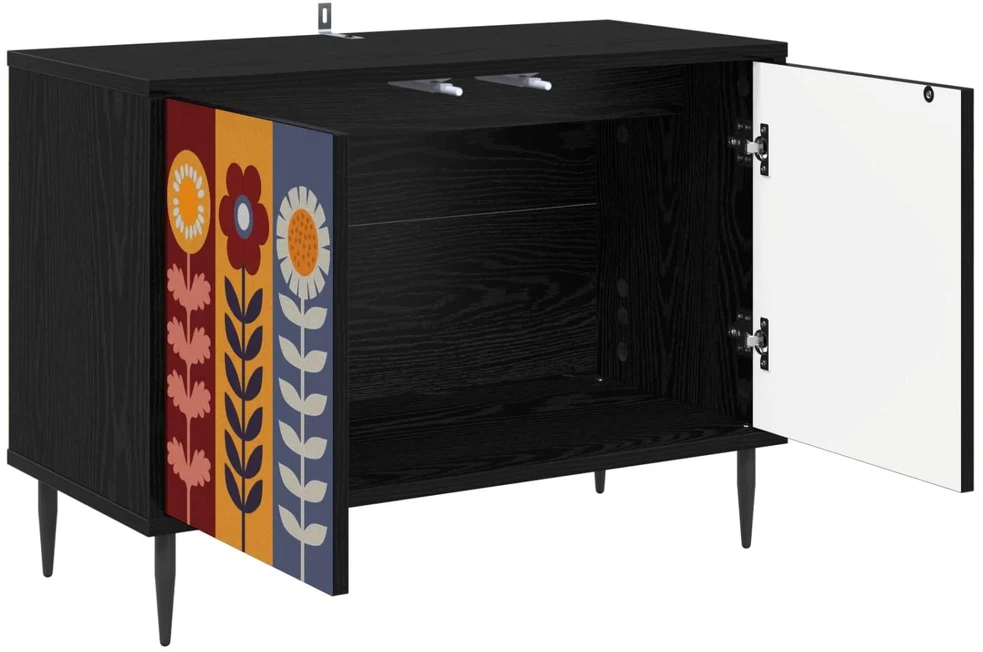 TV staliukas Televizoriaus spintelė ESSEN 69 x 33 x 50,5 cm Juodojo ąžuolo