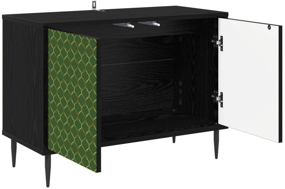 TV staliukas Televizoriaus spintelė GELEEN 69 x 33 x 50,5 cm Juodojo ąžuolo