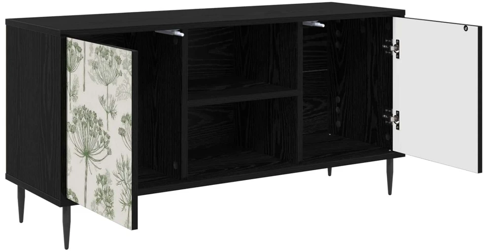TV staliukas Televizoriaus spintelė GOTHA 102 x 33 x 51 cm Juodojo ąžuolo