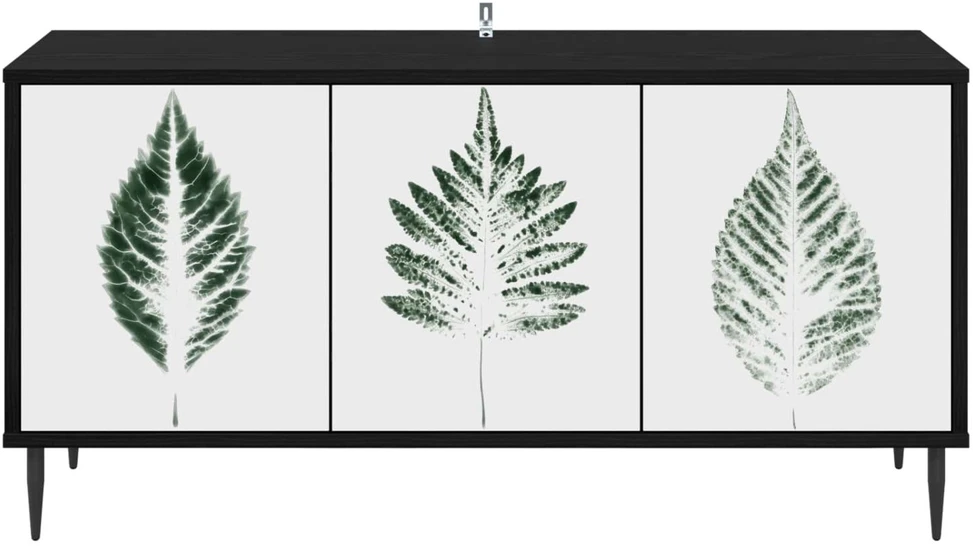 TV staliukas Televizoriaus spintelė HANAU 102 x 33 x 51 cm Juodojo ąžuolo