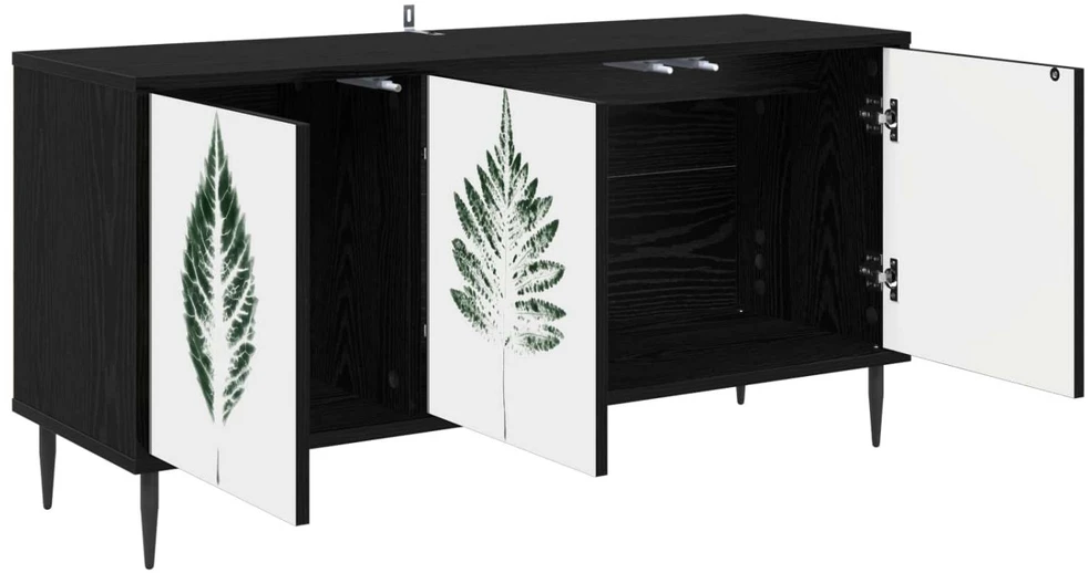 TV staliukas Televizoriaus spintelė HANAU 102 x 33 x 51 cm Juodojo ąžuolo