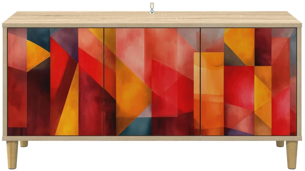 TV staliukas Televizoriaus spintelė HEESCH 102 x 33 x 50 cm Sonoma ąžuolo