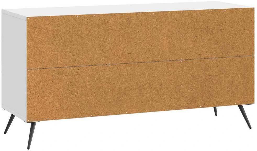 TV staliukas Televizoriaus spintelė Itin blizgi balta 99 x 34,5 x 50 cm