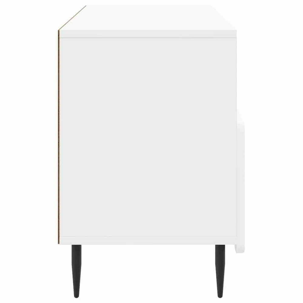 TV staliukas Televizoriaus spintelė Itin blizgi balta 102 x 34,5 x 50 cm