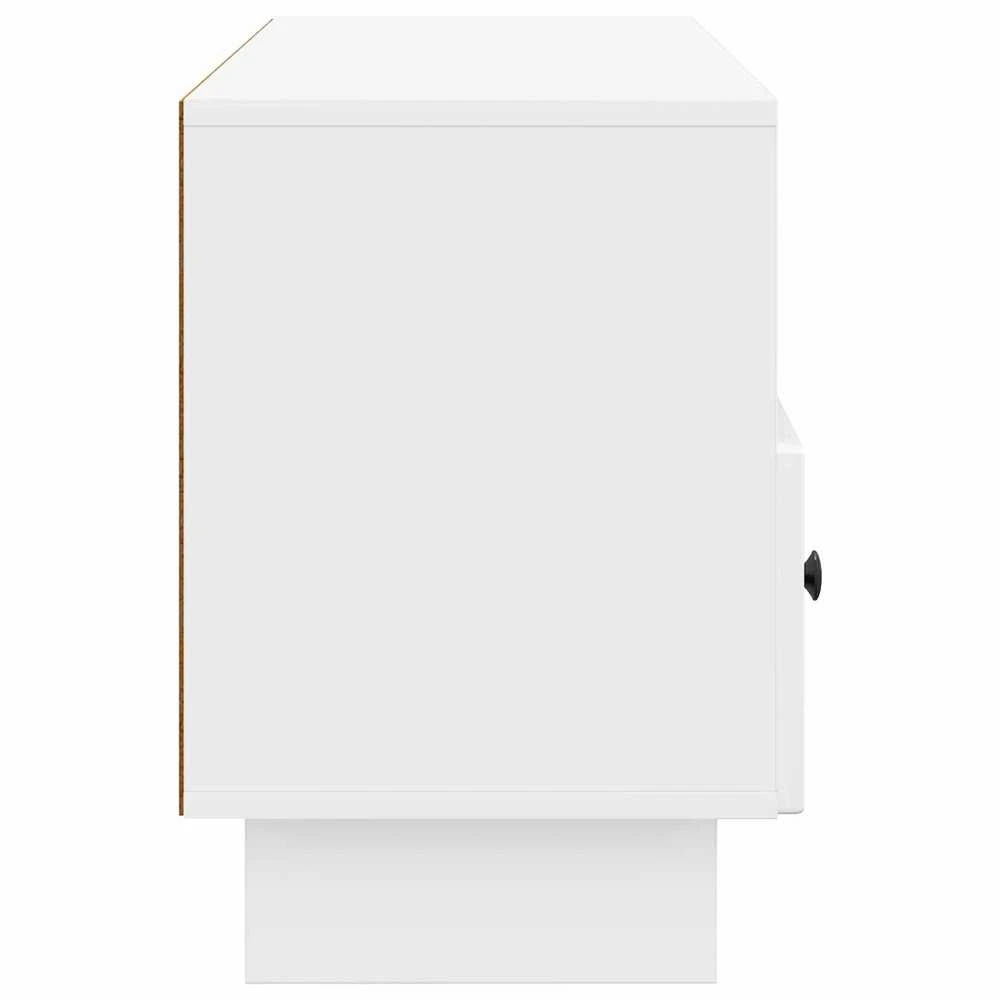 TV staliukas Televizoriaus spintelė Itin blizgi balta 102 x 34,5 x 50 cm