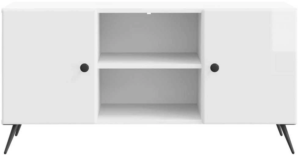 TV staliukas Televizoriaus spintelė 102 x 34,5 x 50 cm Itin blizgi balta