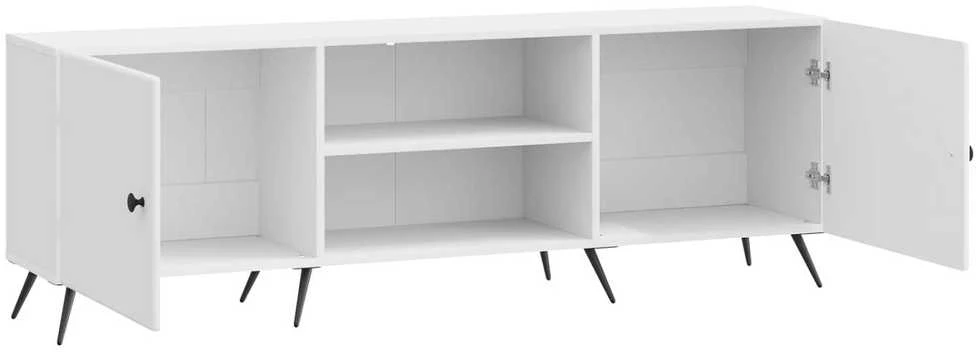 TV staliukas Televizoriaus spintelė 150 x 31 x 50 cm Itin blizgi balta