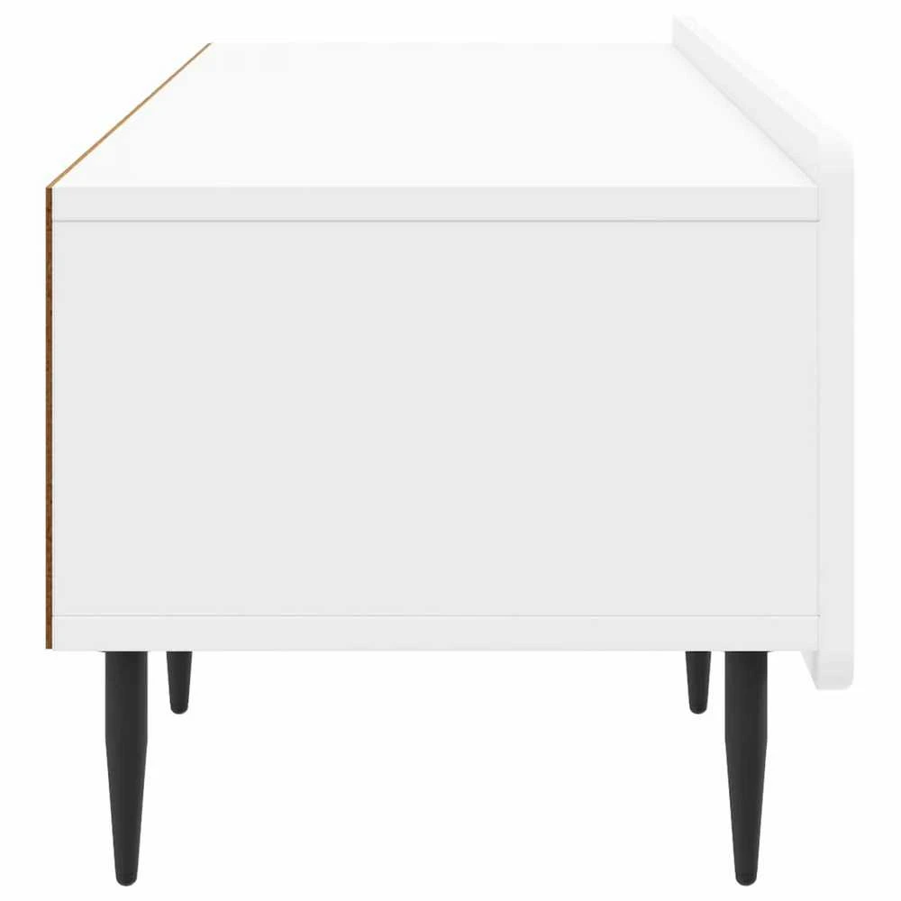TV staliukas Televizoriaus spintelė Itin blizgi balta 147 x 34,5 x 32 cm