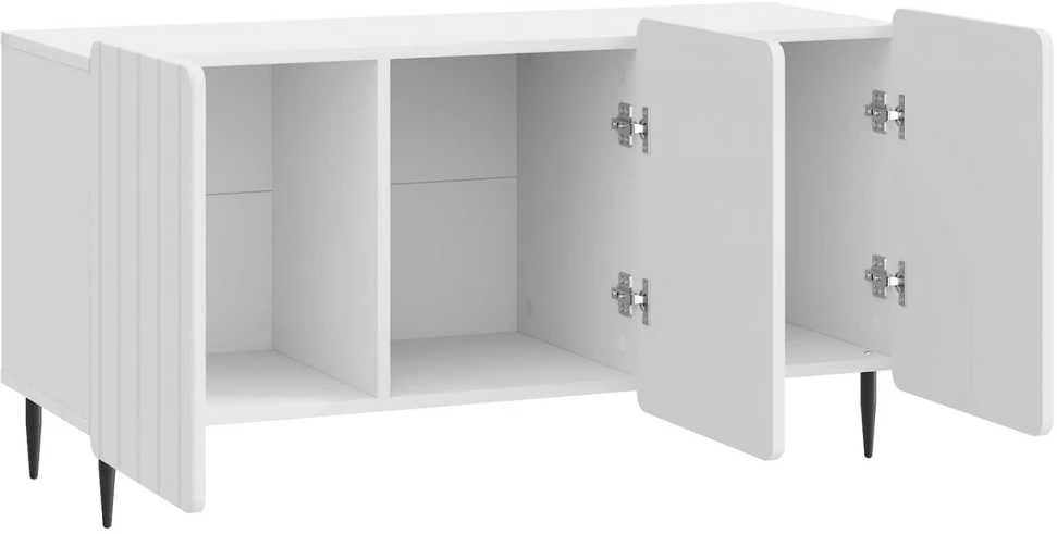 TV staliukas Televizoriaus spintelė 99 x 34,5 x 52 cm Itin blizgi balta