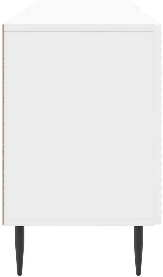 TV staliukas Televizoriaus spintelė 150 x 31 x 50 cm Itin blizgi balta