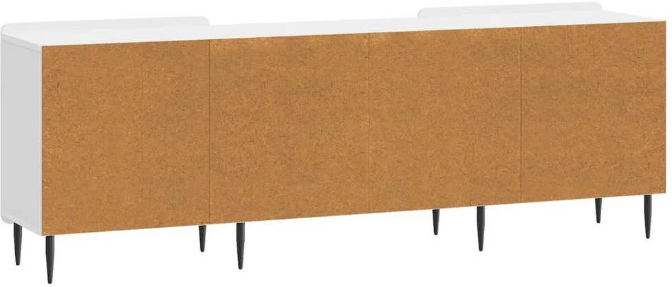 TV staliukas Televizoriaus spintelė Itin blizgi balta 150 x 31 x 52 cm