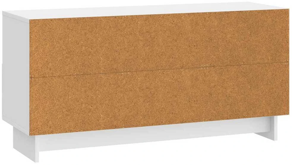 TV staliukas Televizoriaus spintelė Itin blizgi balta 102 x 34,5 x 50 cm