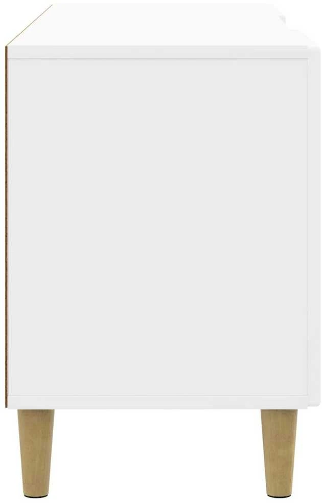 TV staliukas Televizoriaus spintelė 102 x 34,5 x 50 cm Itin blizgi balta