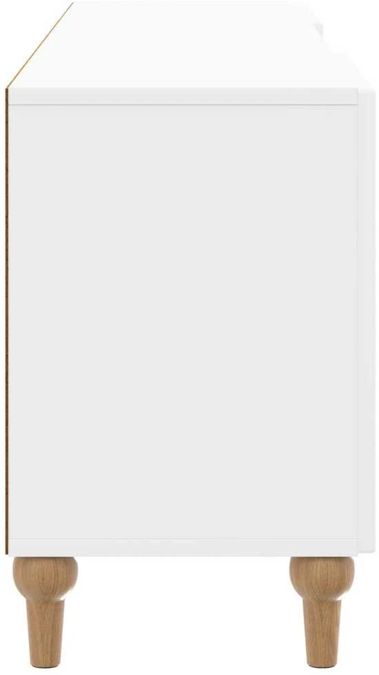 TV staliukas Televizoriaus spintelė 150 x 31 x 50 cm Itin blizgi balta