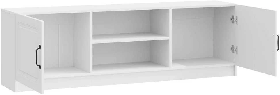 TV staliukas Televizoriaus spintelė Itin blizgi balta 150 x 31 x 47 cm