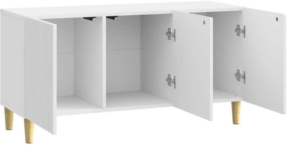 TV staliukas Televizoriaus spintelė 99 x 34,5 x 50 cm Itin blizgi balta