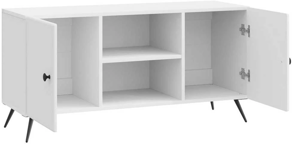 TV staliukas Televizoriaus spintelė 102 x 34,5 x 50 cm Itin blizgi balta